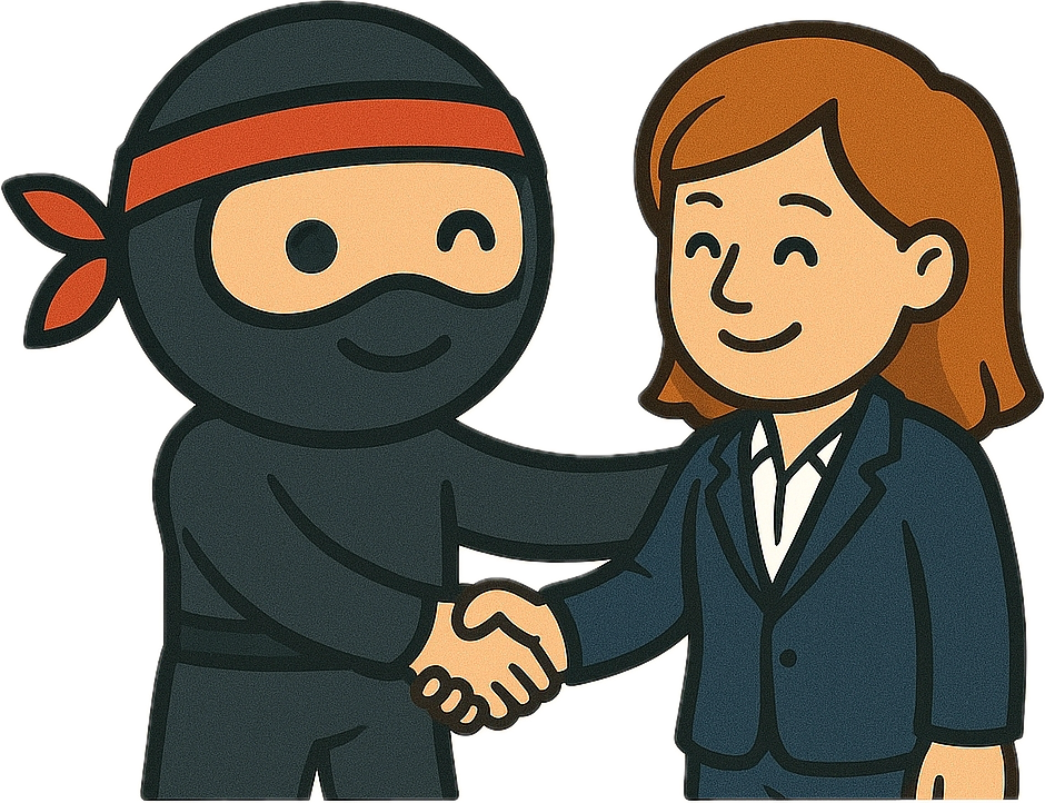 Ninja et Dame entrepreneurs